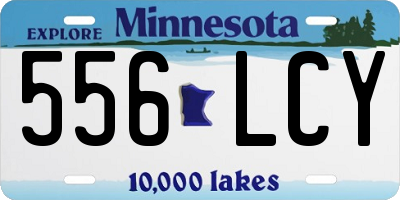 MN license plate 556LCY