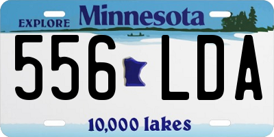MN license plate 556LDA