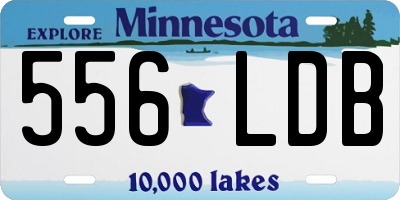 MN license plate 556LDB