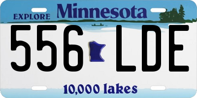 MN license plate 556LDE