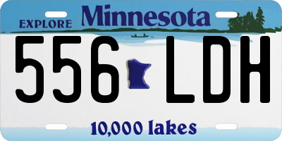 MN license plate 556LDH