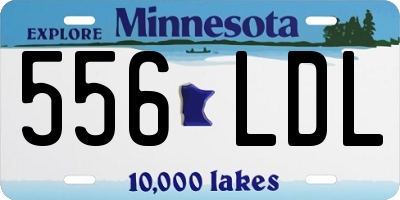 MN license plate 556LDL