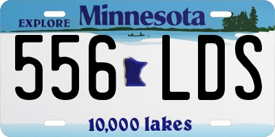 MN license plate 556LDS