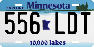 MN license plate 556LDT