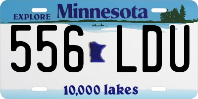 MN license plate 556LDU