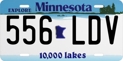 MN license plate 556LDV