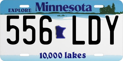 MN license plate 556LDY