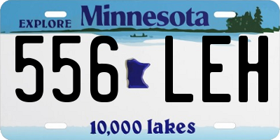 MN license plate 556LEH
