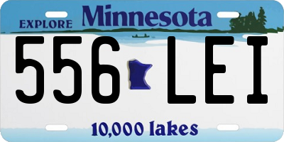 MN license plate 556LEI