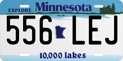 MN license plate 556LEJ