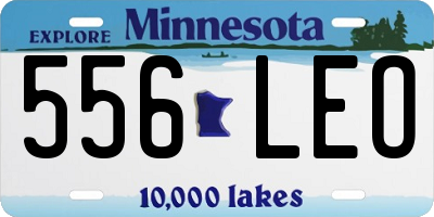 MN license plate 556LEO