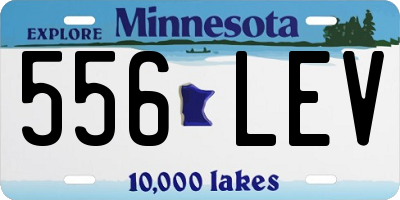 MN license plate 556LEV