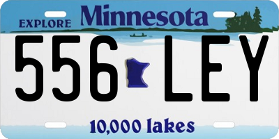 MN license plate 556LEY
