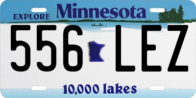 MN license plate 556LEZ