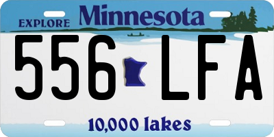 MN license plate 556LFA