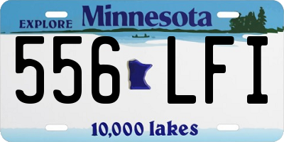 MN license plate 556LFI