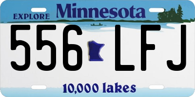 MN license plate 556LFJ