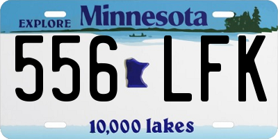 MN license plate 556LFK