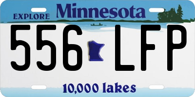 MN license plate 556LFP