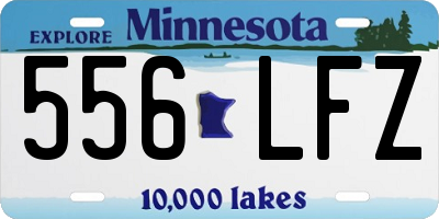 MN license plate 556LFZ
