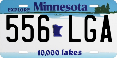 MN license plate 556LGA