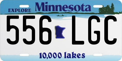 MN license plate 556LGC