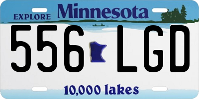 MN license plate 556LGD