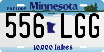 MN license plate 556LGG