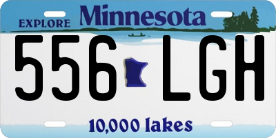 MN license plate 556LGH