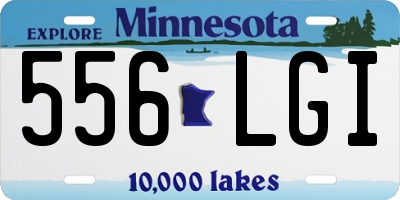 MN license plate 556LGI