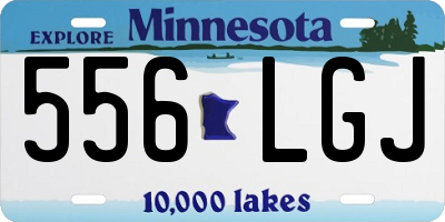 MN license plate 556LGJ