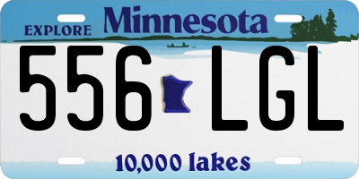 MN license plate 556LGL
