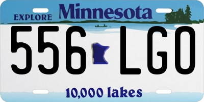 MN license plate 556LGO