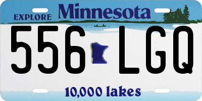 MN license plate 556LGQ