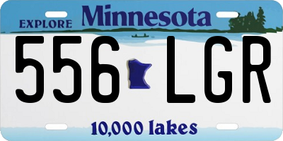 MN license plate 556LGR