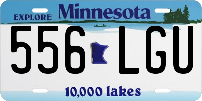 MN license plate 556LGU