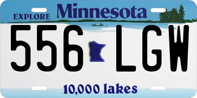 MN license plate 556LGW