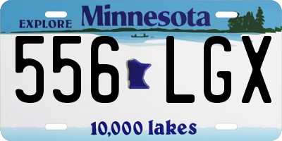 MN license plate 556LGX