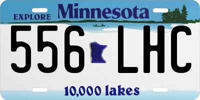 MN license plate 556LHC
