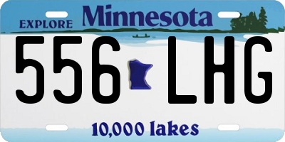 MN license plate 556LHG