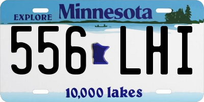 MN license plate 556LHI