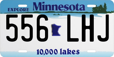 MN license plate 556LHJ