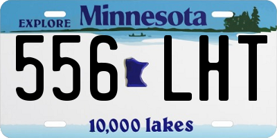 MN license plate 556LHT