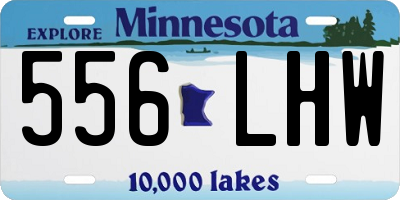 MN license plate 556LHW