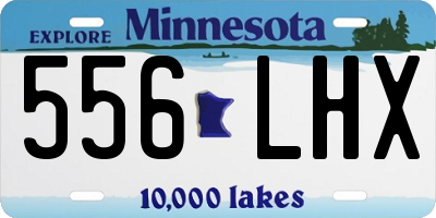MN license plate 556LHX