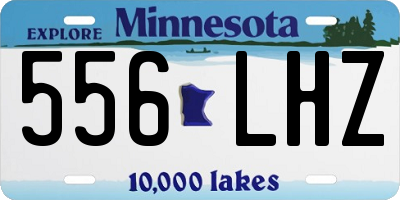 MN license plate 556LHZ