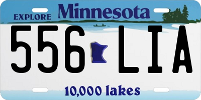 MN license plate 556LIA