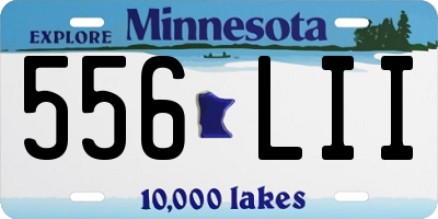 MN license plate 556LII