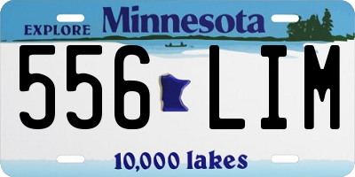 MN license plate 556LIM