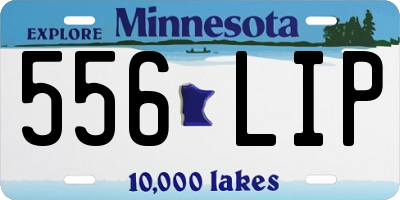 MN license plate 556LIP